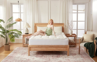 Bedlore® 3D Fill Bamboo Mattress Topper, Cooling & Deep Sleep